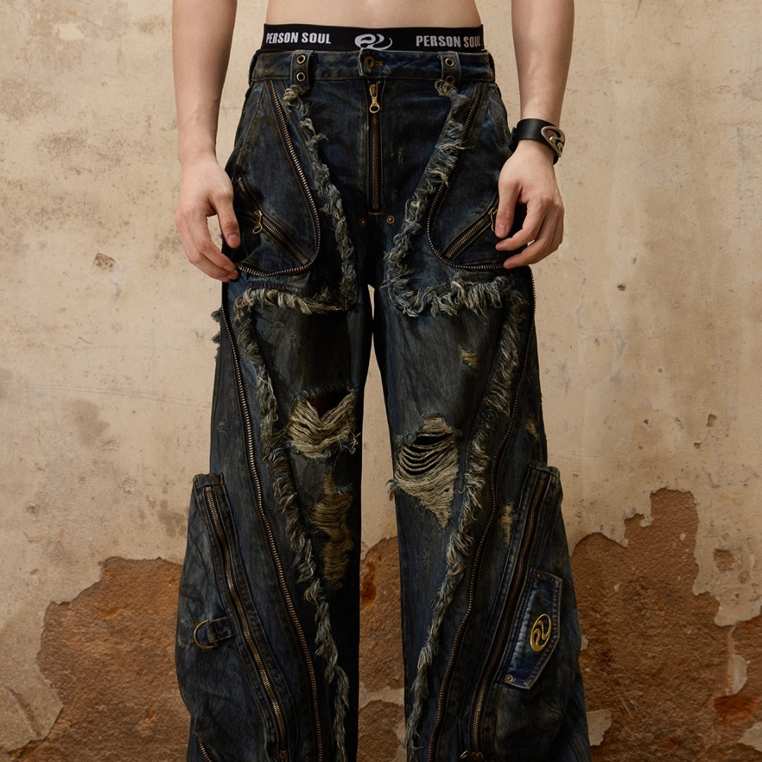 Hirei Designed Rusted Jeans