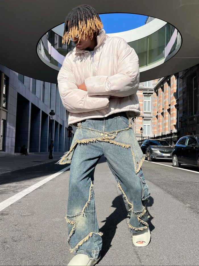 Hirei Star Designed Jeans