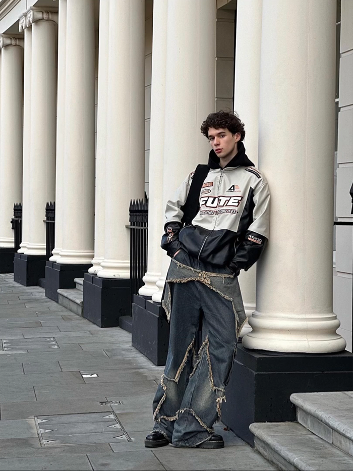Hirei Star Designed Jeans