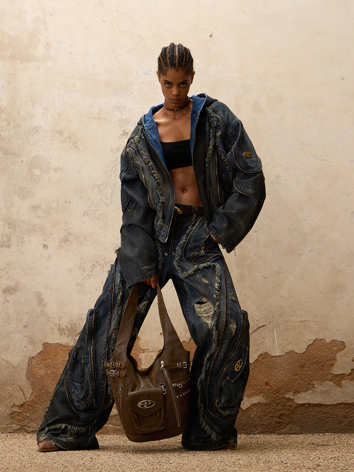 Hirei Designed Rusted Jeans