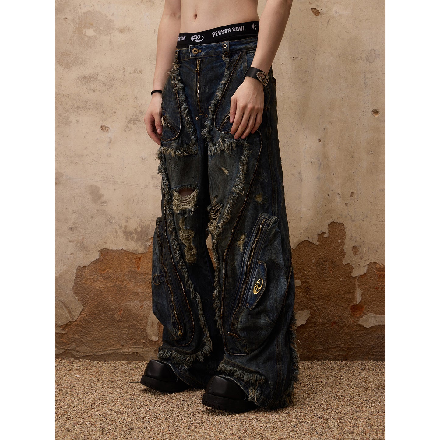 Hirei Designed Rusted Jeans