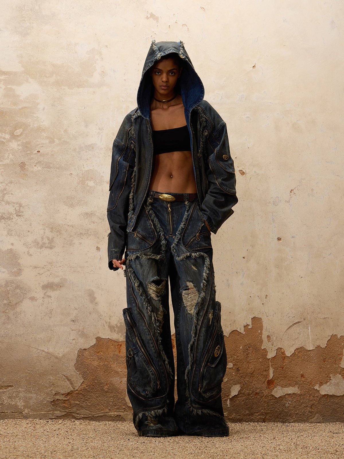 Hirei Designed Rusted Jeans