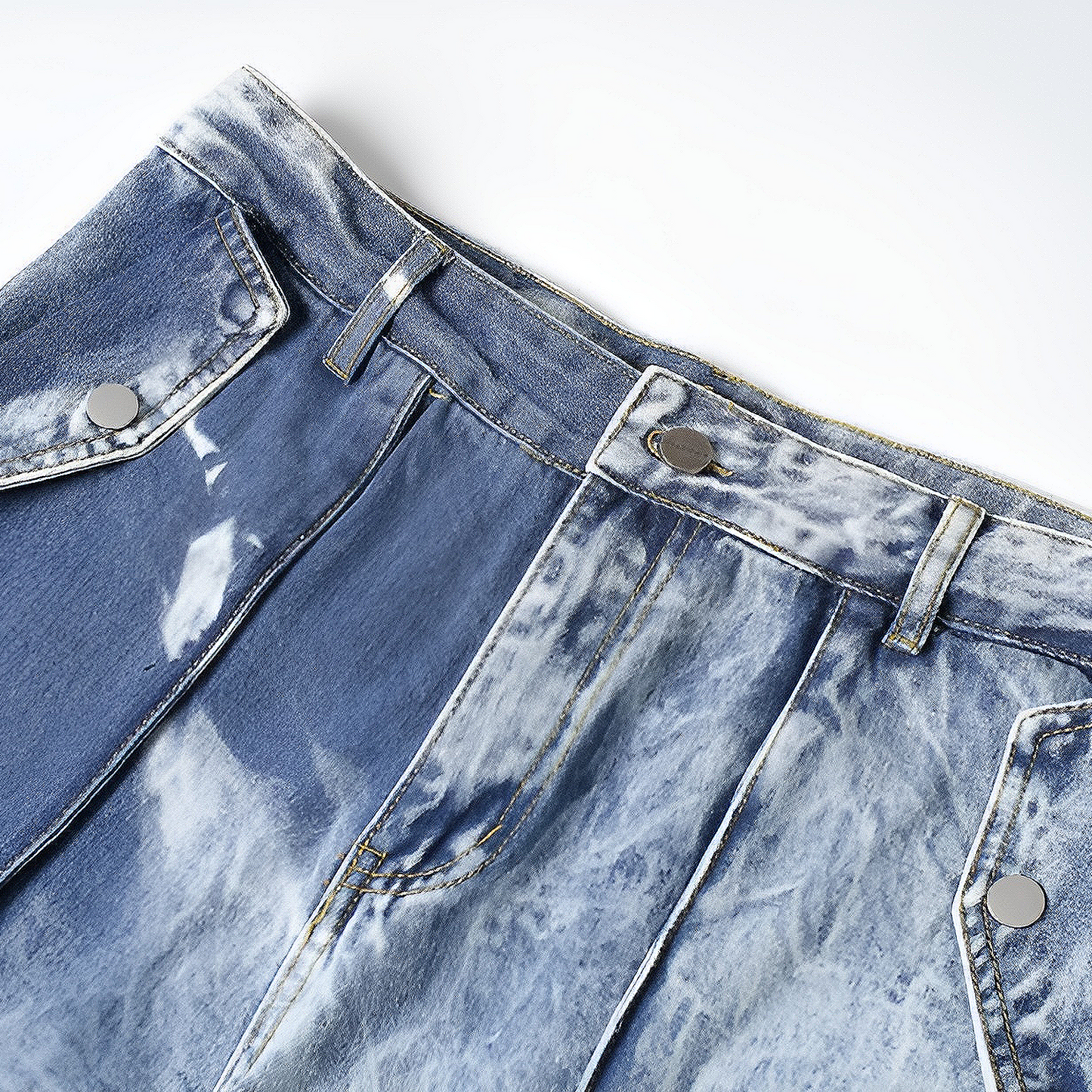 Cargo Washed Jeans
