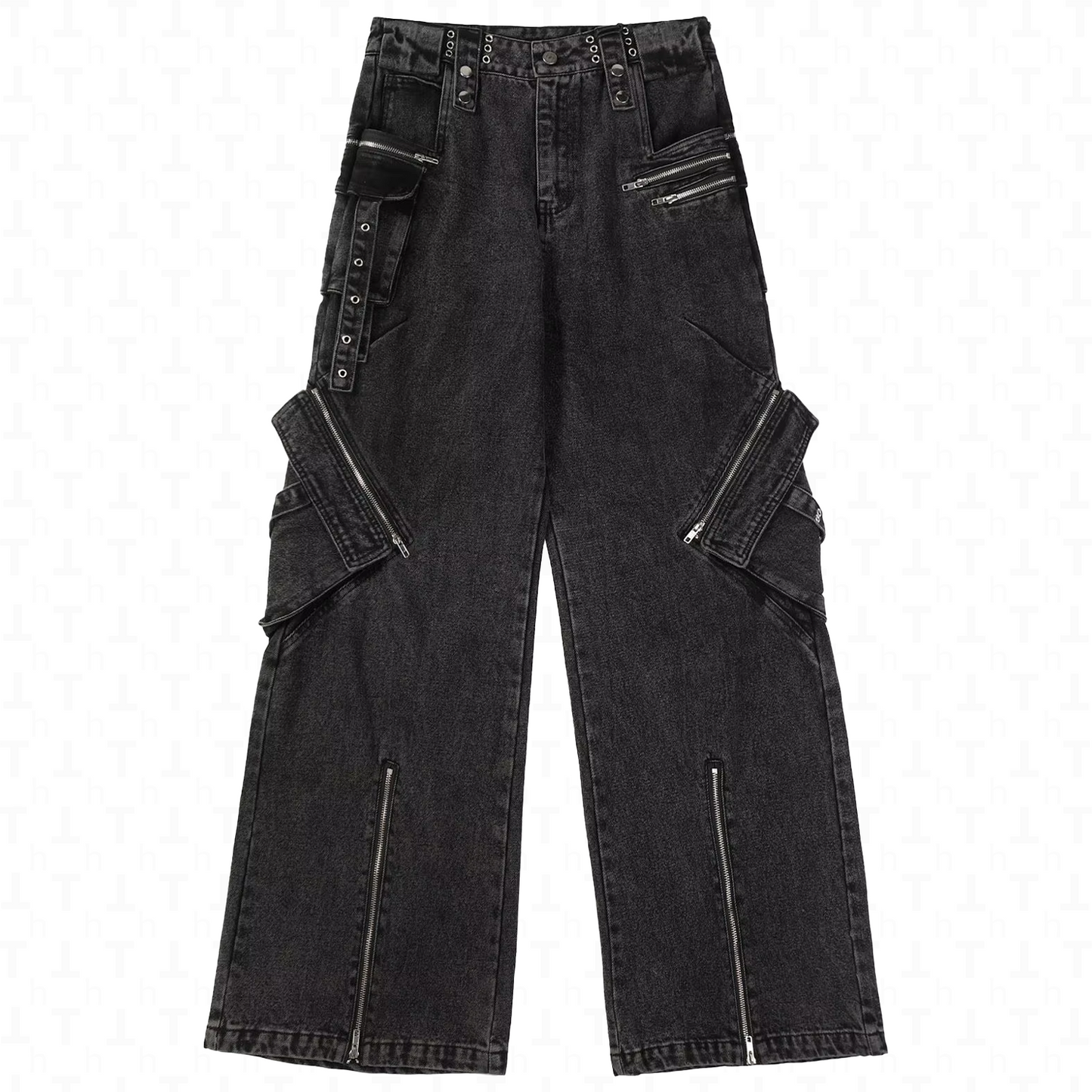 Cargo Loose Strapped Jeans