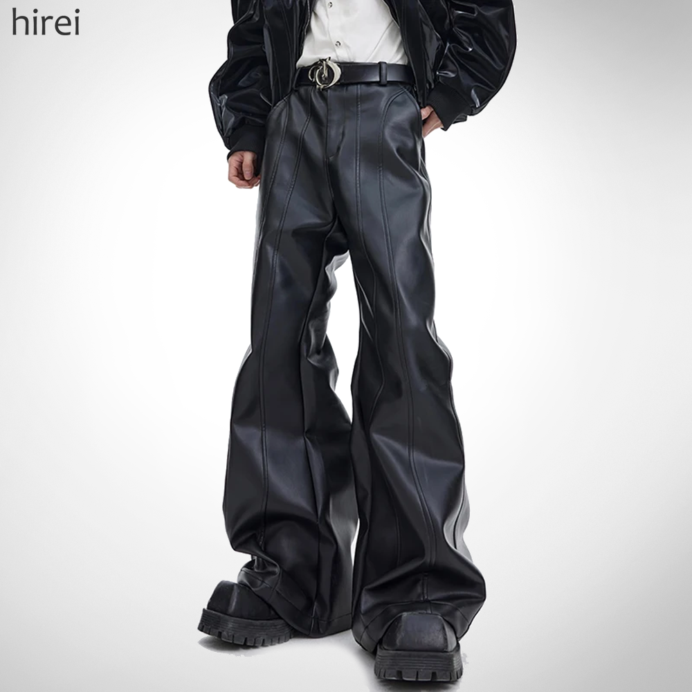 24 XXX Flared Leather Pants