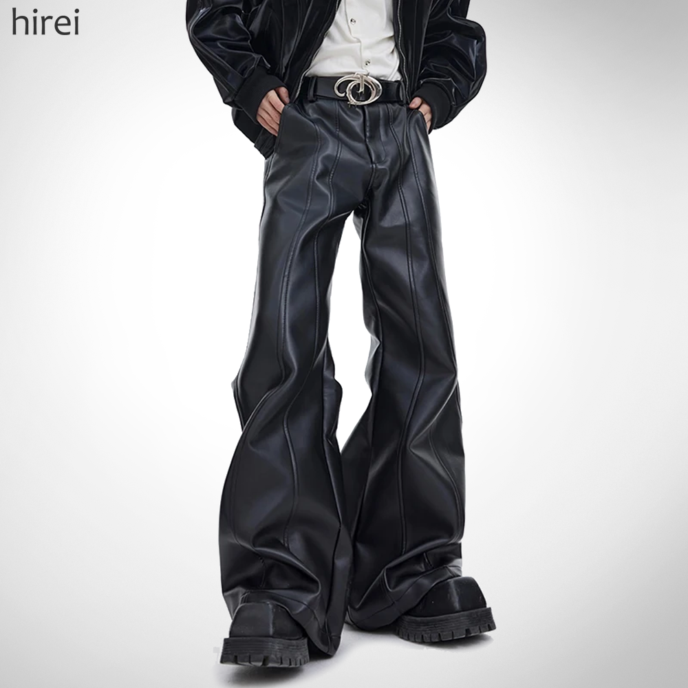 24 XXX Flared Leather Pants