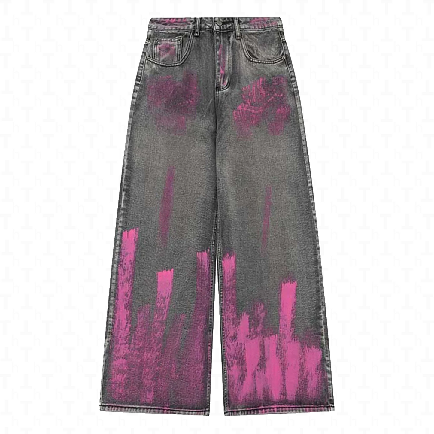 Graffiti Painted Jeans