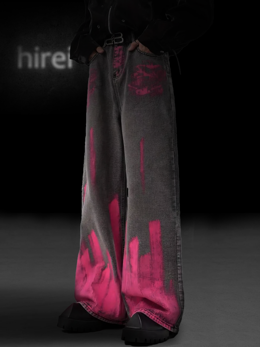 Graffiti Painted Jeans