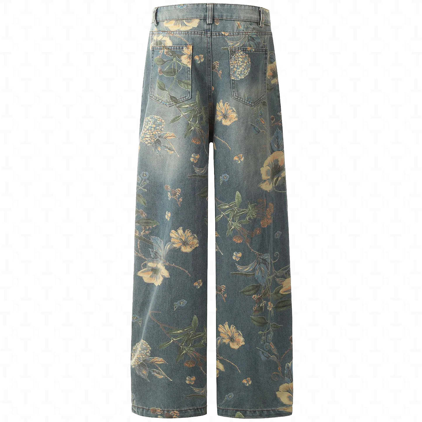 Hirei Floral Jeans
