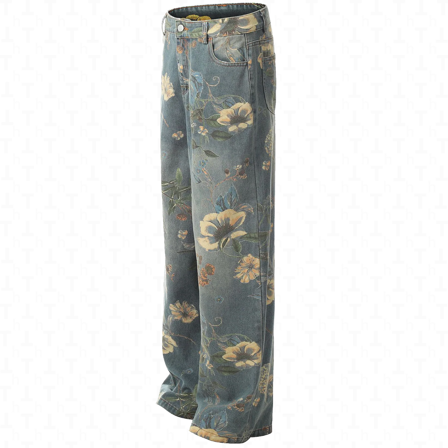 Hirei Floral Jeans