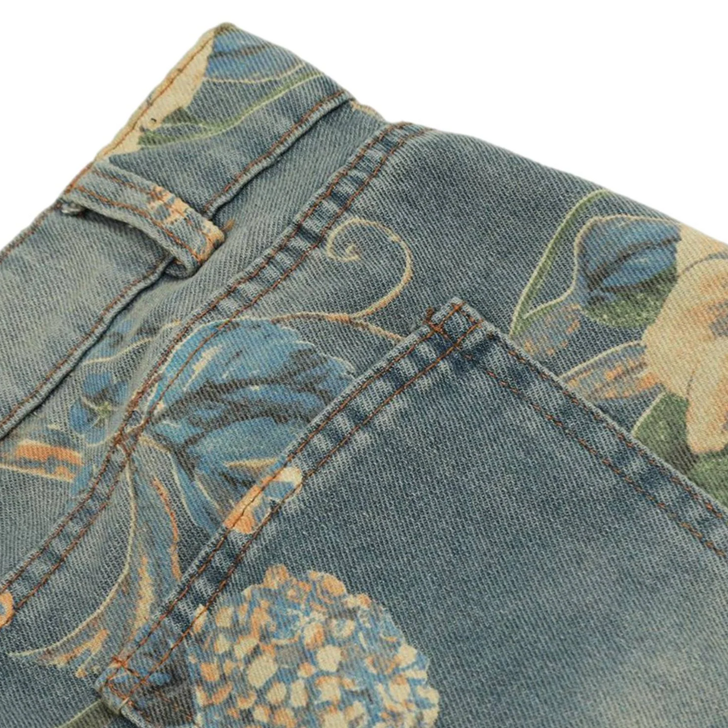 Hirei Floral Jeans