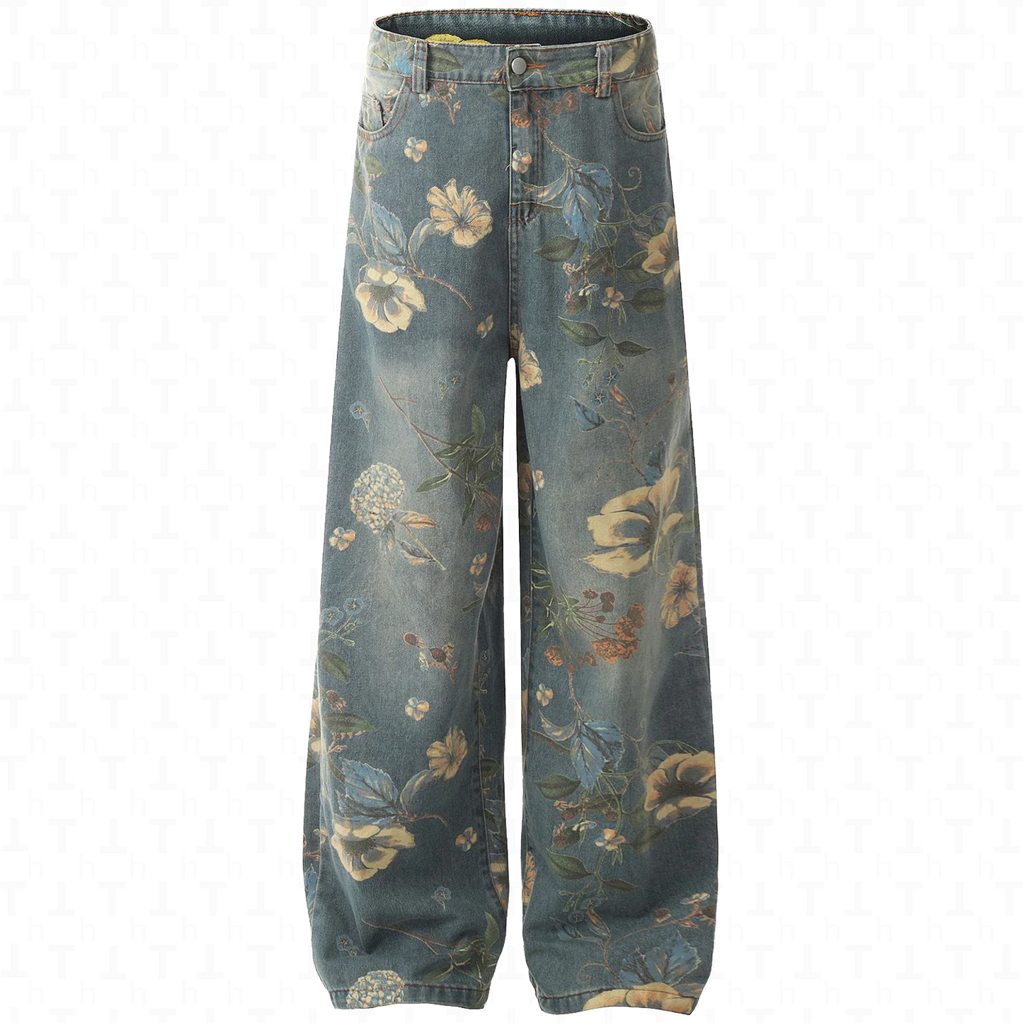 Hirei Floral Jeans