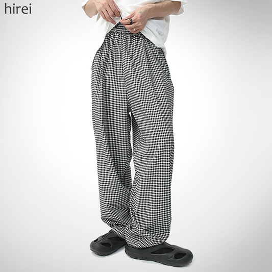 24 XXX Hirei Lattice Designer Trousers | Hirei