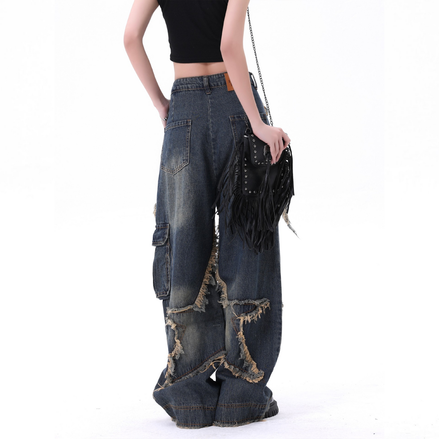 Hirei Star Designed Jeans
