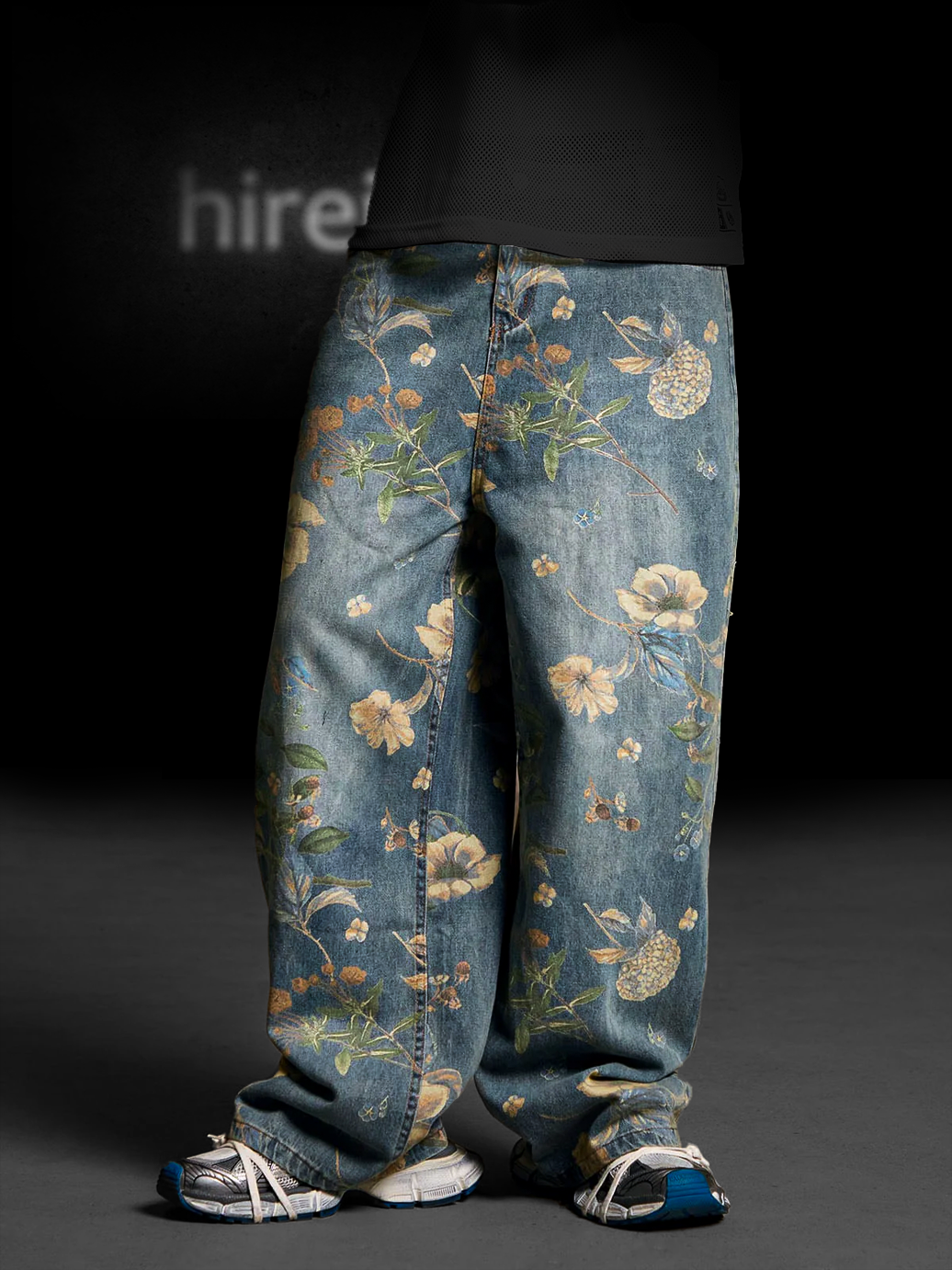 Hirei Floral Jeans