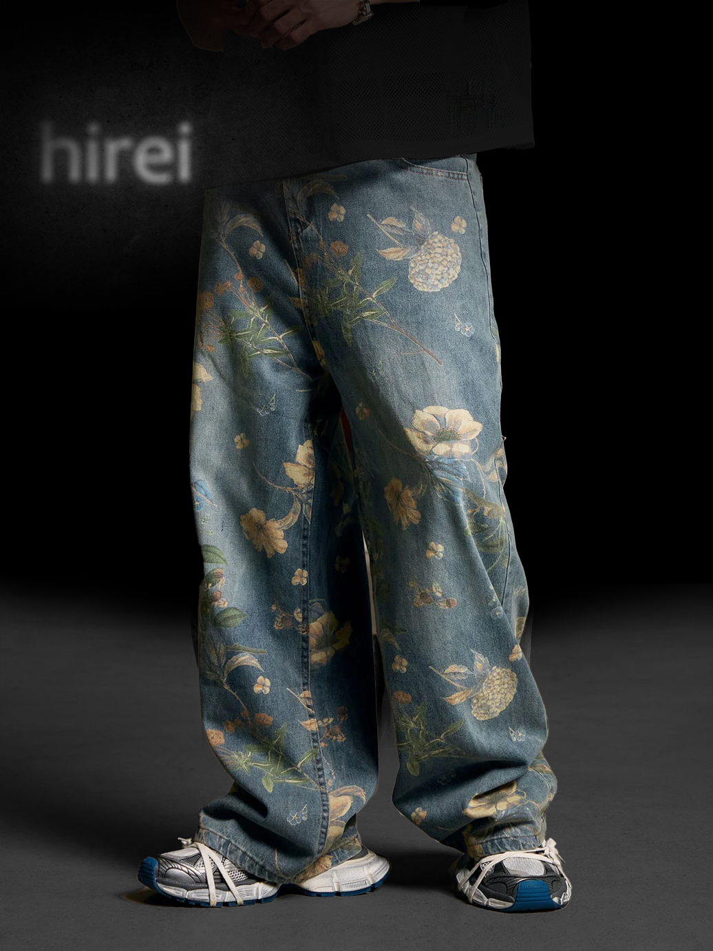 Hirei Floral Jeans