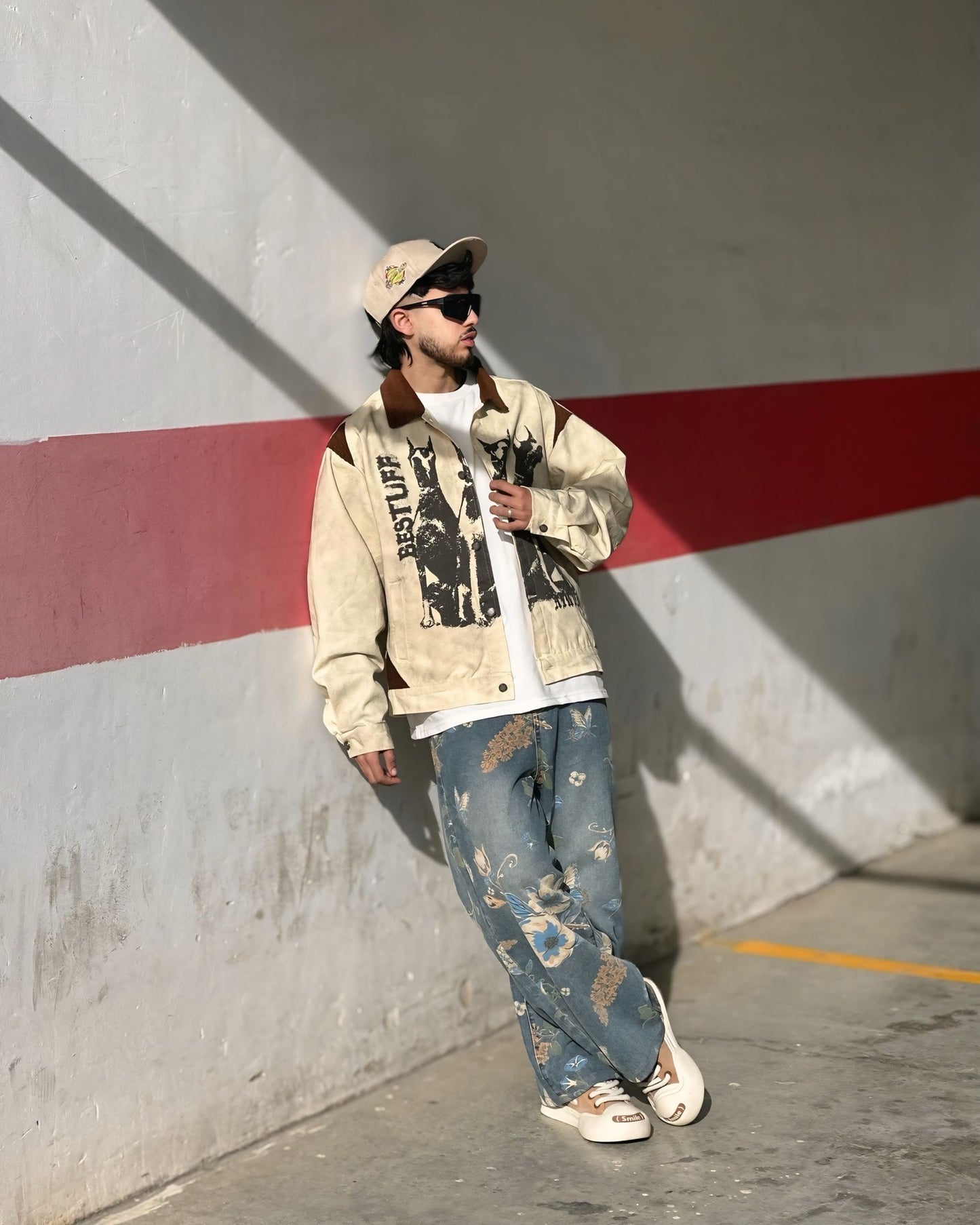 Hirei Floral Jeans