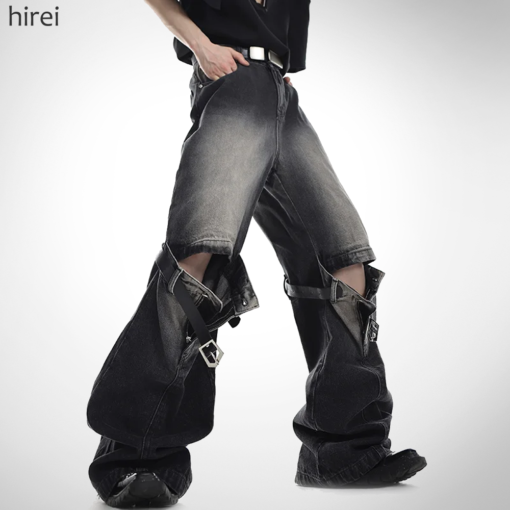 24 XXX Hollow Flared Jeans