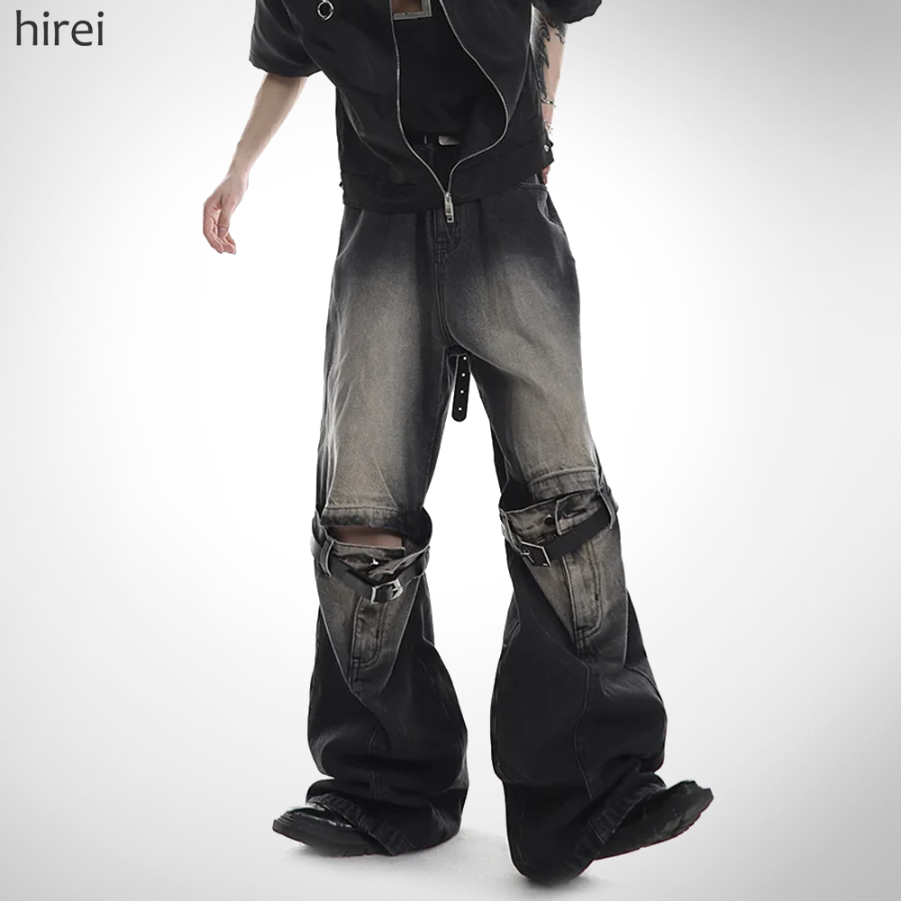 24 XXX Hollow Flared Jeans
