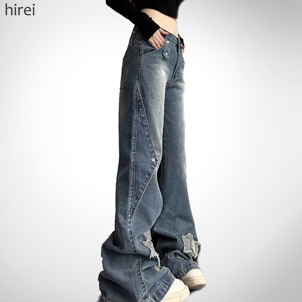 24 XXX Ripped Flares Jeans