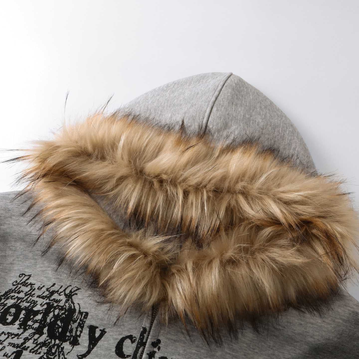 Fur Collar Zipper Hoodie