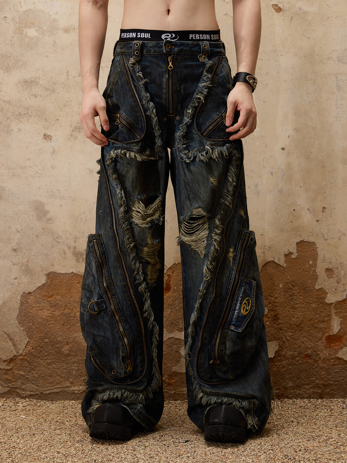 Hirei Designed Rusted Jeans