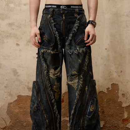Hirei Designed Rusted Jeans