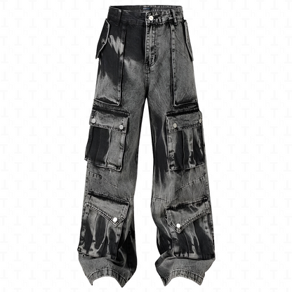 Cargo Washed Jeans