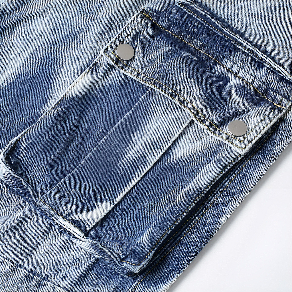 Cargo Washed Jeans