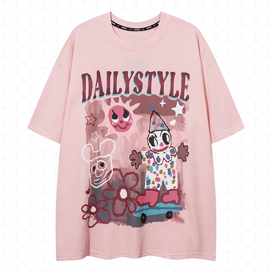 Comic Cartoon Print Tshirt