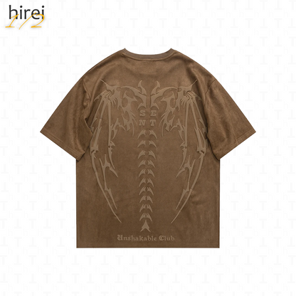 1/2 Devil Skeleton Wing T-Shirt