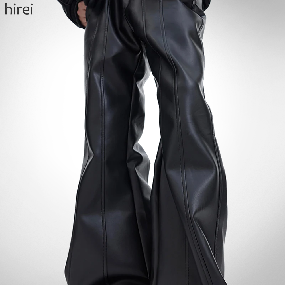 24 XXX Flared Leather Pants
