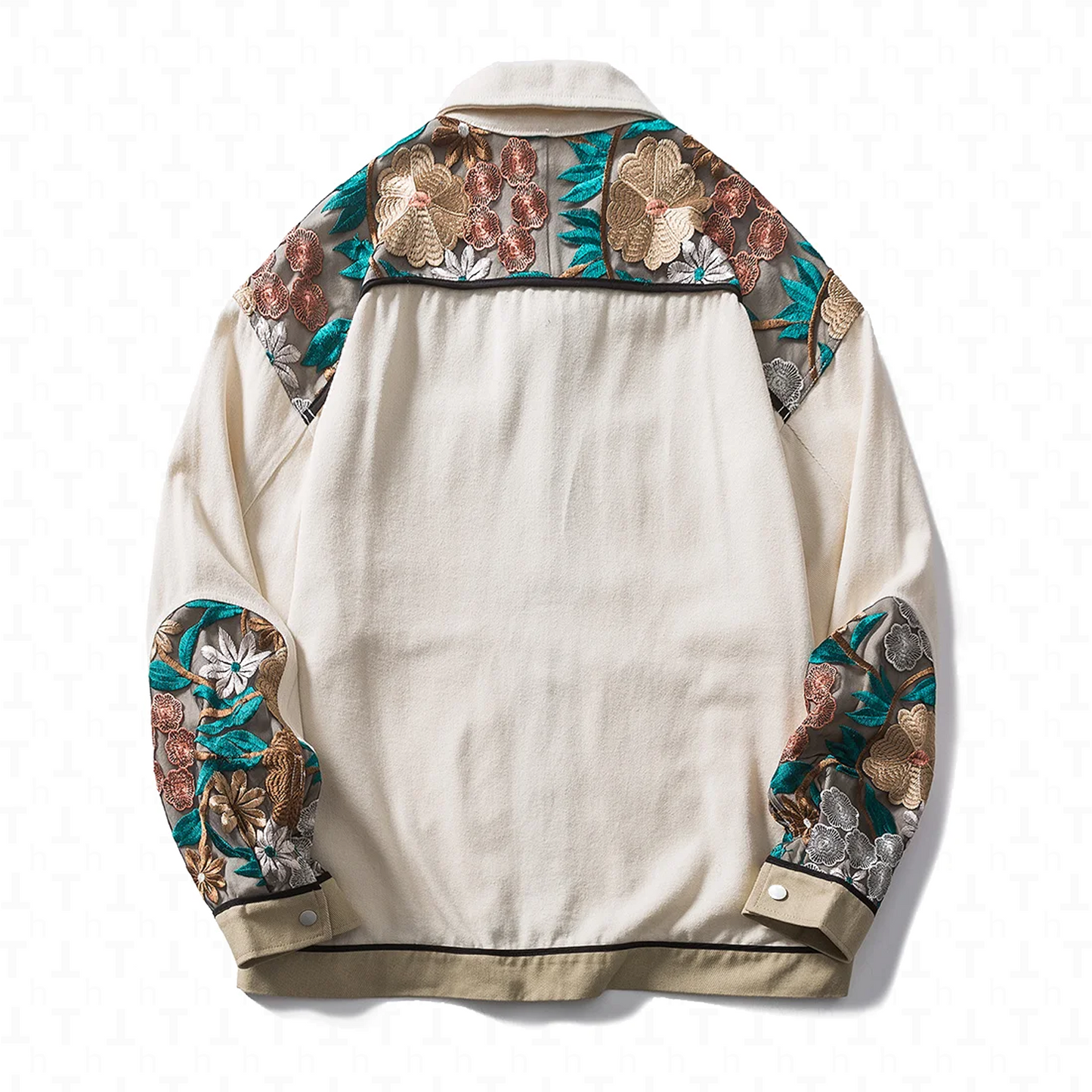 Flower Embroidery Patchwork Jacket