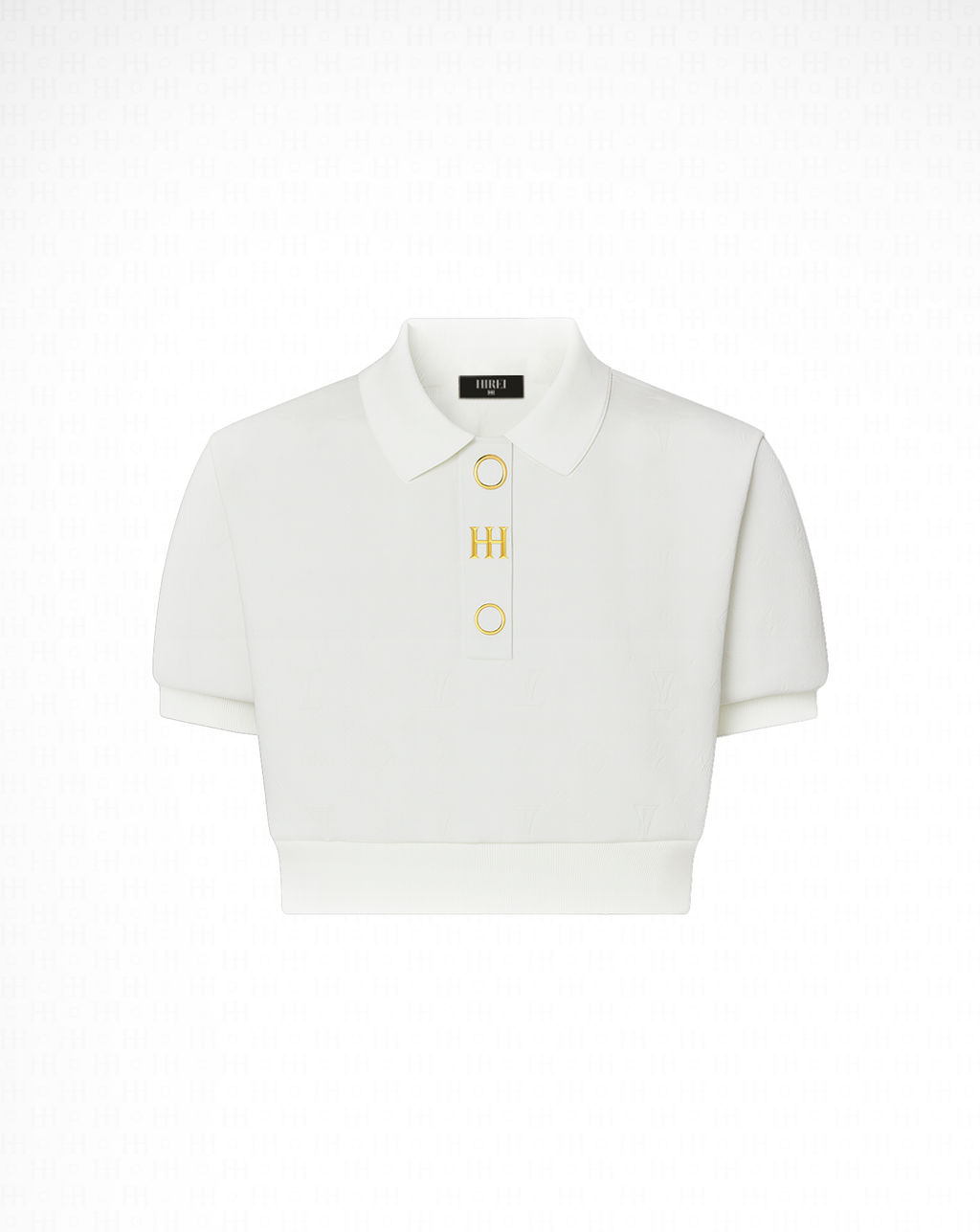 Hirei Cropped Signature Button Polo