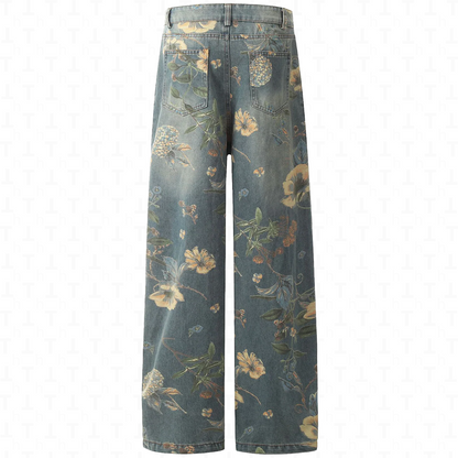 Hirei Floral Jeans