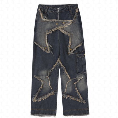 Hirei Star Designed Jeans