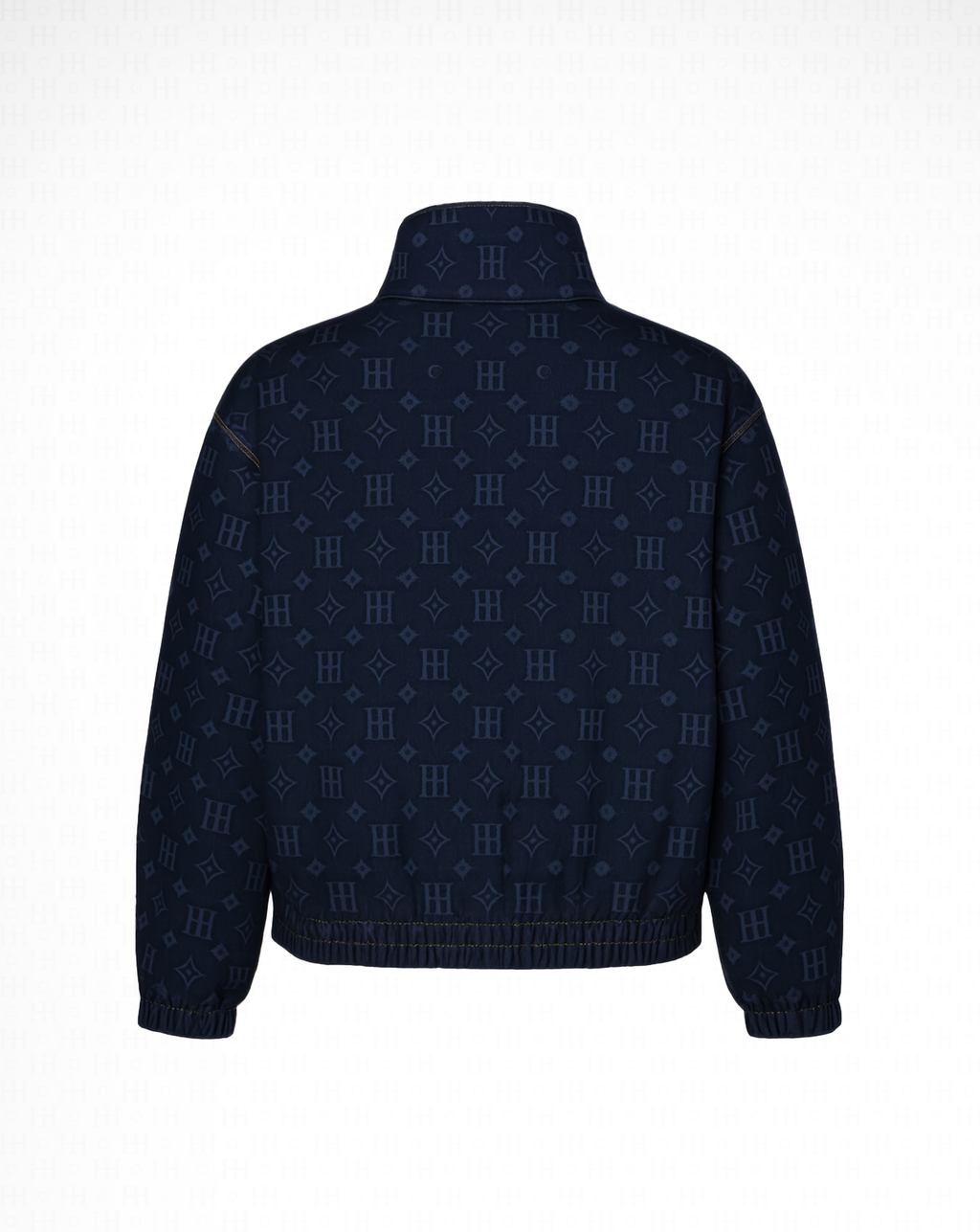 Hirei High-Neck Denim Jacket