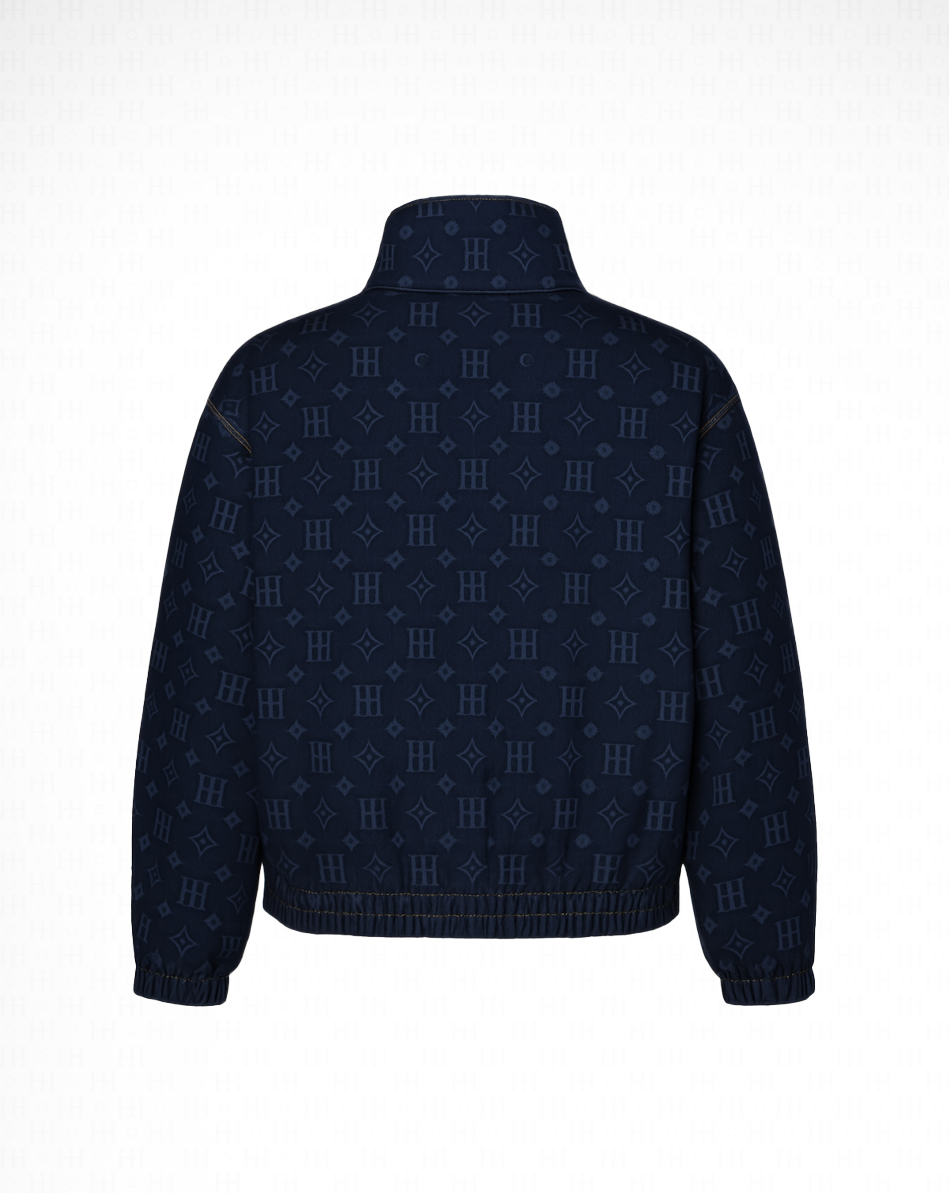 Hirei High-Neck Denim Jacket