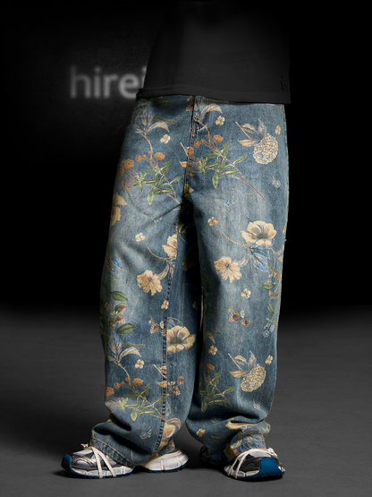 Hirei Floral Jeans