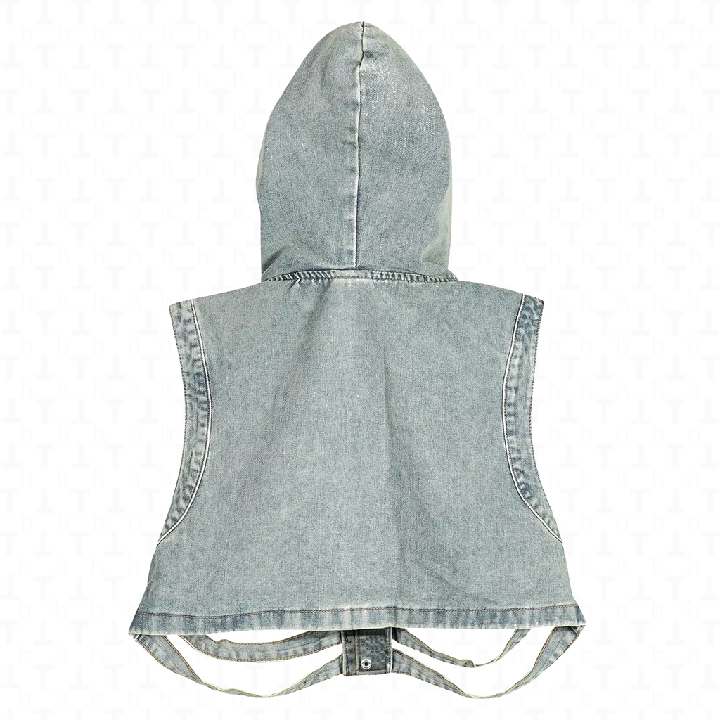 Hooded Ribs Vest