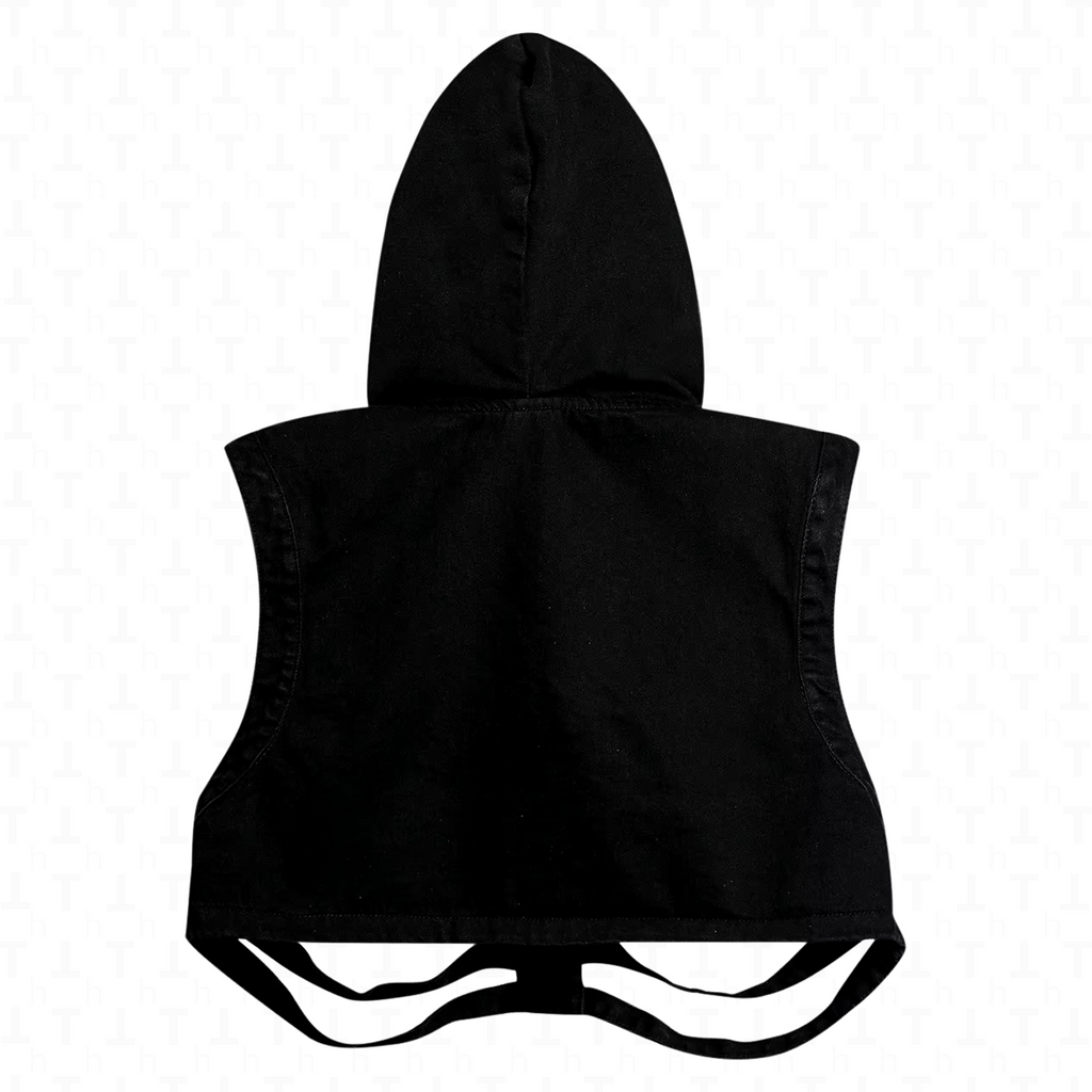 Hooded Ribs Vest