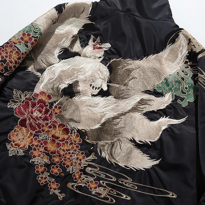 Japanese Embroidery Winter Jacket