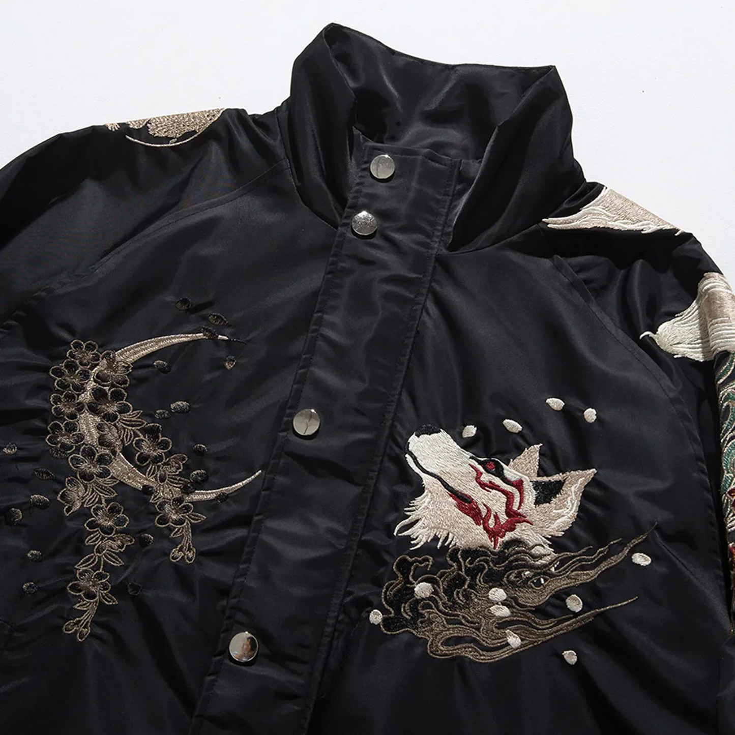 Japanese Embroidery Winter Jacket