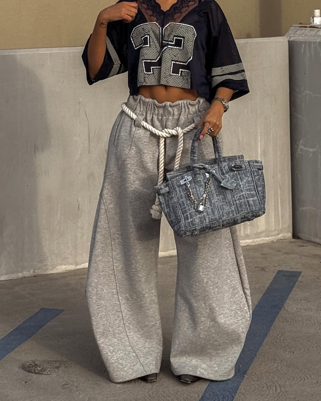 Rope Loose Sweatpants