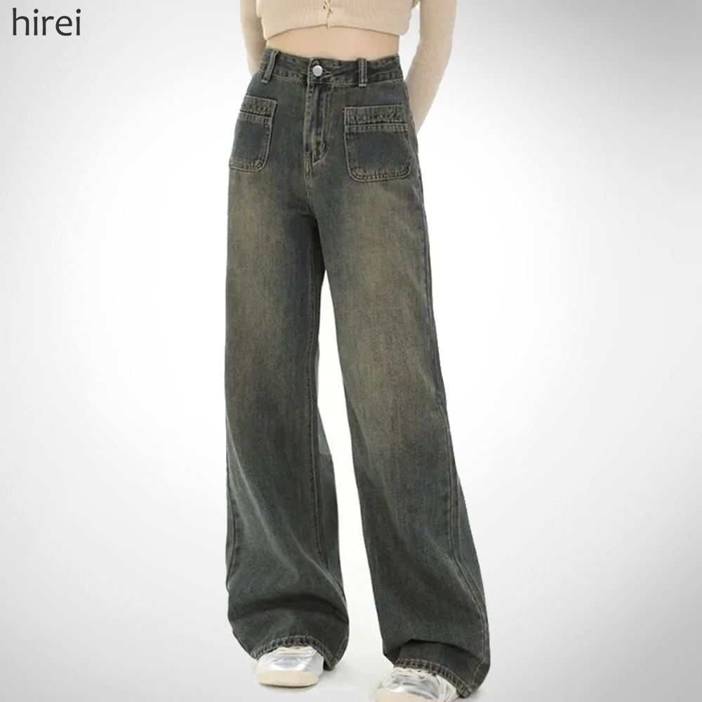24 XXX Straight Baggy Jeans | Hirei
