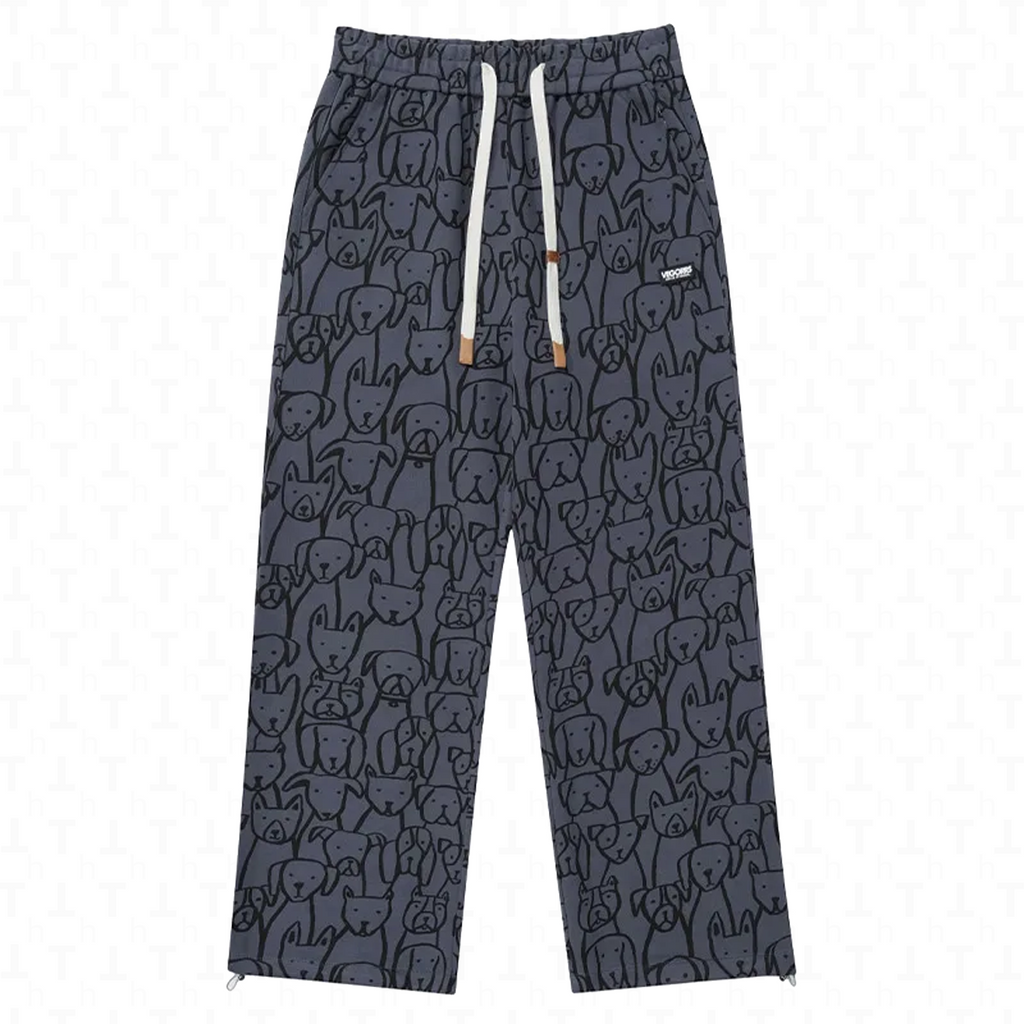 Sweatpants Dog Printed