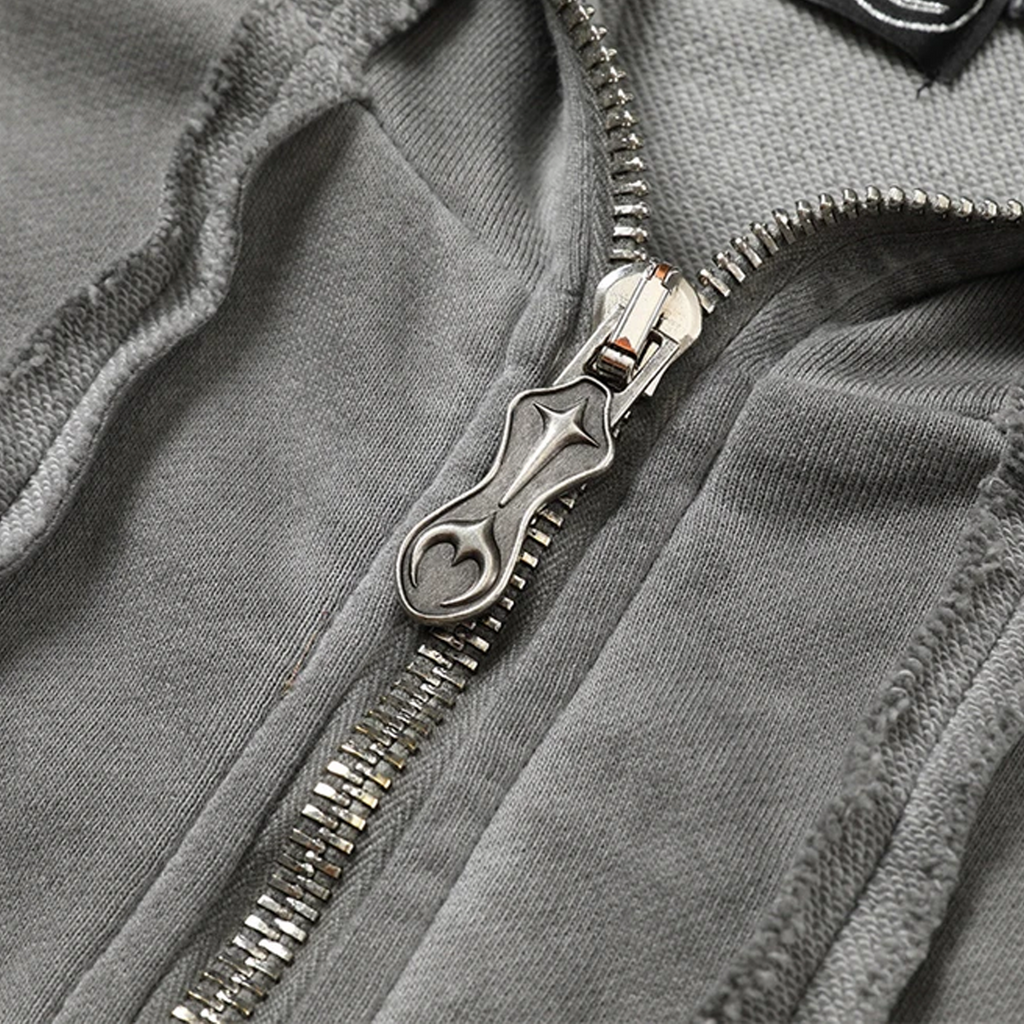 Vintage Sleeveless Hoodie Jacket