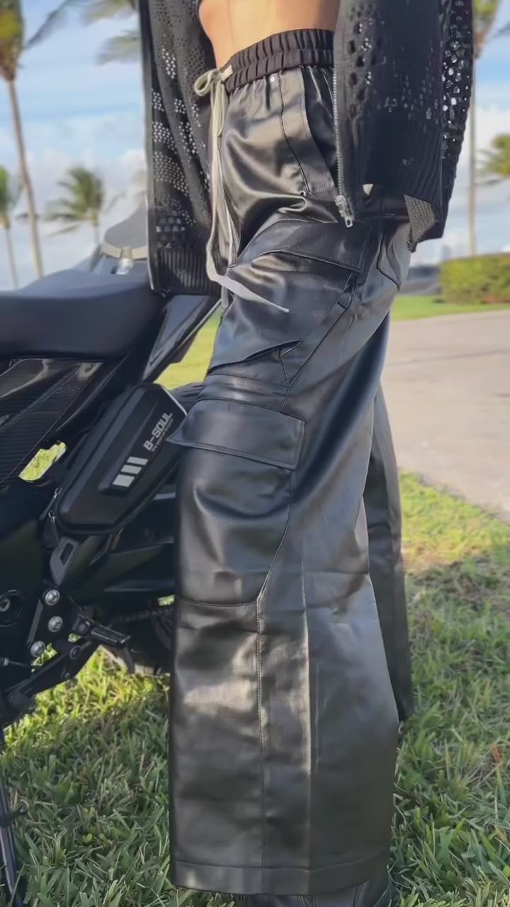 Hirei Leather Cargos